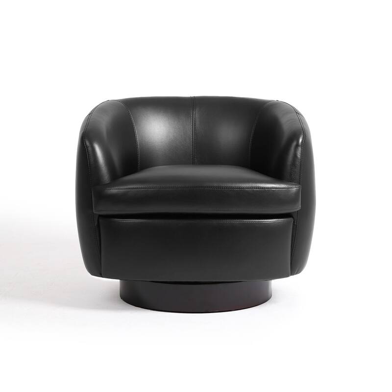 Upholstered Swivel Barrel Chair