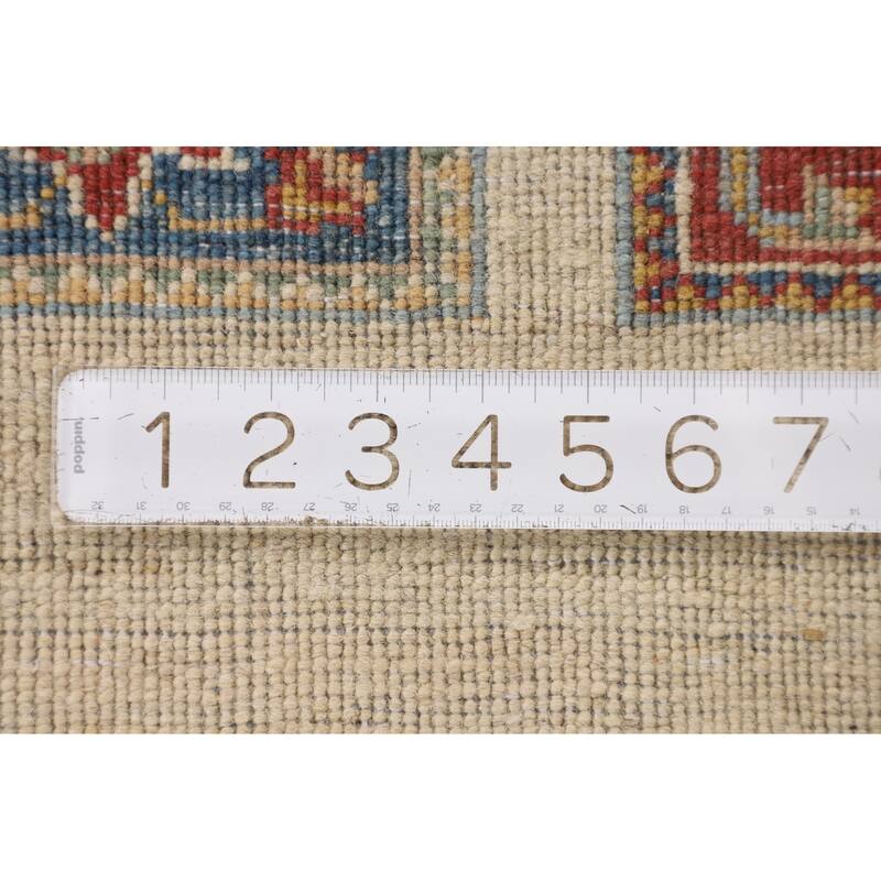 Garden Design Kazak Accent Rug Hand-Knotted Traditional Wool Carpet - 3'5" x 4'9"