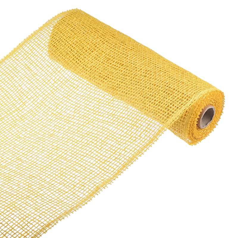 1 Roll PP Burlap Mesh 10" x 5 Yard Decorative Wreath Wrapping Ribbon