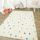 preview thumbnail 6 of 10, Mod-Tod Raindrops Kids Rug 3'11" x 5'7" - Ivory - Rectangle