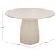 preview thumbnail 26 of 28, SAFAVIEH Outdoor Tina 47.2-Inch Round Pedestal Dining Table - 47" W x 47" D x 30" H