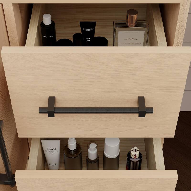 Victoria 42'' R Drawer Freestanding Vanity with Reinforced Acrylic Sink - 41.5