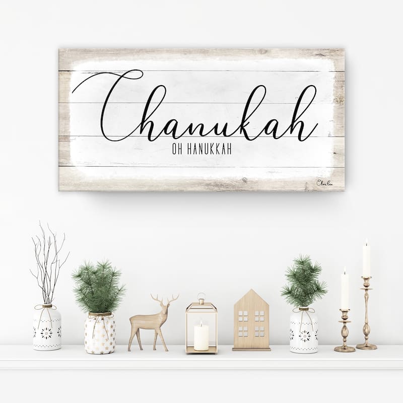 Ready2HangArt 'Chanukah' Hanukkah Canvas Wall Art by Olivia Rose