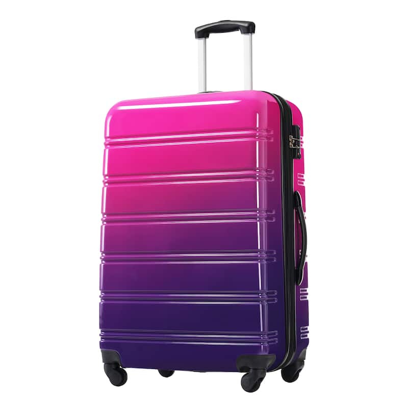 3-Piece, 20, 24, 28-Inch Modern Luggage Sets, Gradient Expandable Luggage with Swivel Wheels and TSA Lock, for Boarding Travel