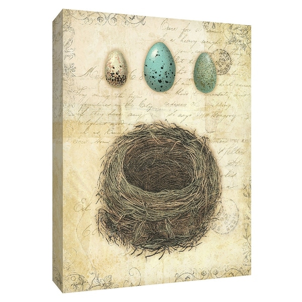 PTM Images 9-154896 PTM Canvas Collection 10" x 8" - "Spring Nests II" Giclee Eggs Art Print on Canvas