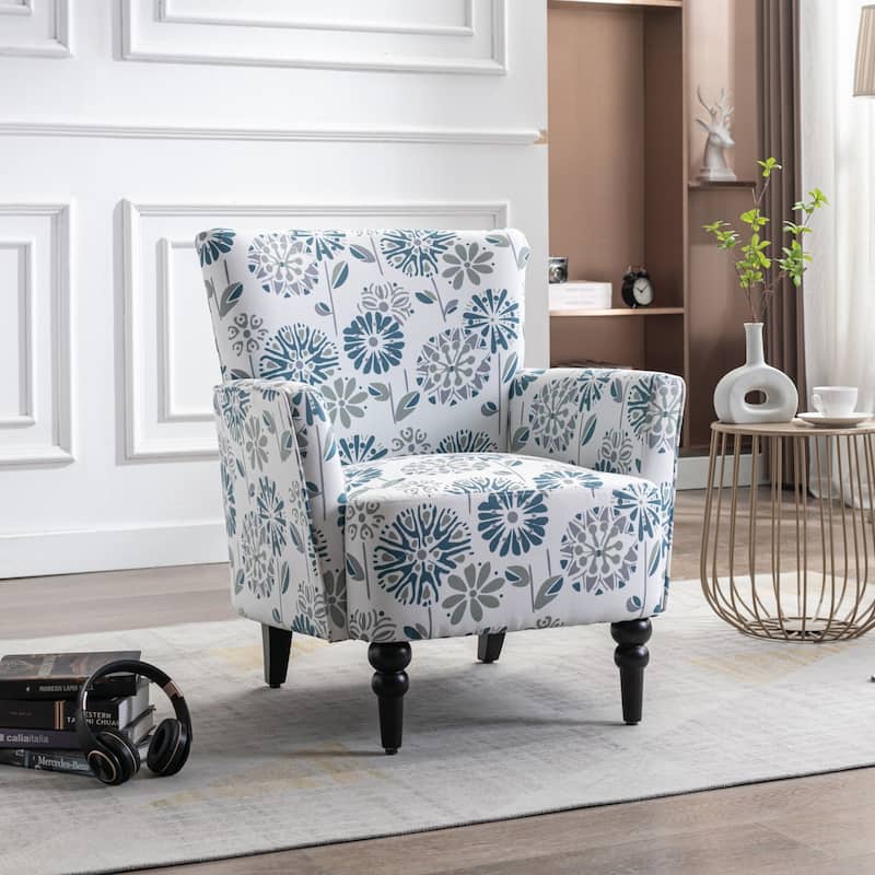 Armchair Modern Accent with Linen surface