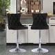 preview thumbnail 121 of 125, Velvet Upholstered Nailheads Tufted Swivel Bar Stools (Set of 6)
