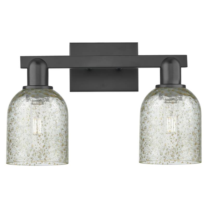 Innovations Lighting Endless Possibilities Arcadia - Caledonia - 2 Light 16" Bath Vanity Light - Matte Black/Mica