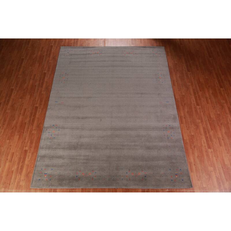 Tribal Gabbeh Indian Area Rug Handmade Living Room Wool Carpet - 9'2" x 11'11"