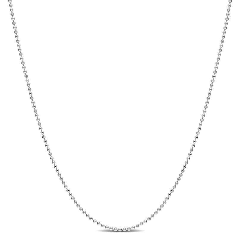 Miadora Sterling Silver Ball Chain Unisex Necklace