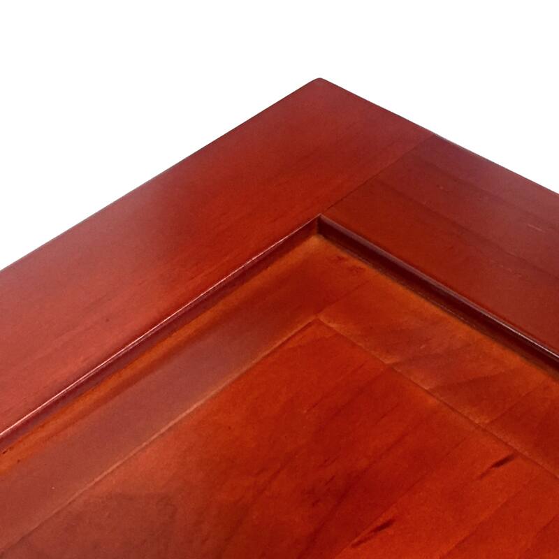 John Louis Home Solid Wood Walk-In Closet System with 5-Drawers and Raised Panel Doors Red Mahogany