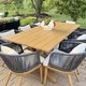 preview thumbnail 11 of 23, PURPLE LEAF Outdoor patio Dining Set for Garden Deck Wicker Table and Chairs Set-7/9/11 Piece