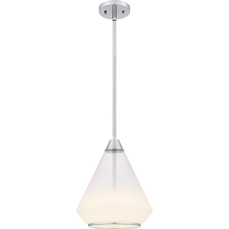 Haze 1-Light Polished Chrome Mini Pendant