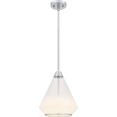 Haze 1-Light Polished Chrome Mini Pendant