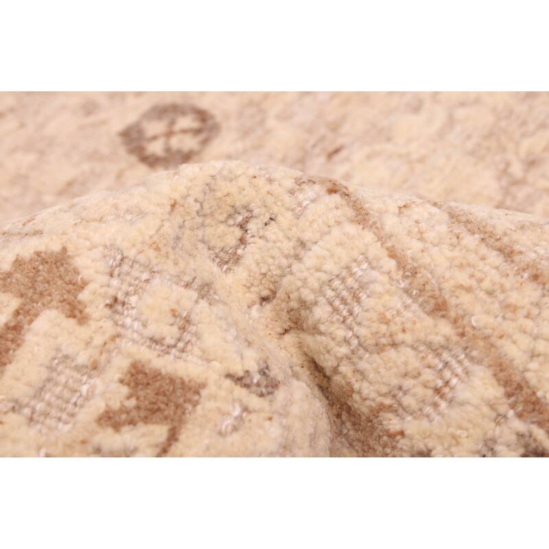 ECARPETGALLERY Hand-knotted Tangier Beige Wool Rug - 8'2 x 10'8