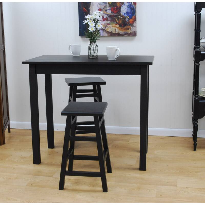 Rectangular Pub Bar Table - 42" - Antique Black