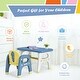 preview thumbnail 27 of 25, Kids Activity Table and Chair Set with Montessori Toys for Preschool and Kindergarten - 31" x 19.5" x 19.5"