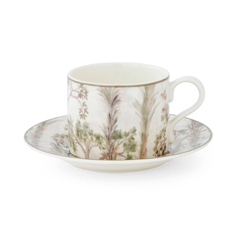 Spode Kit Kemp Tall Trees Teacup and Saucer - 10 fl. oz. Cup