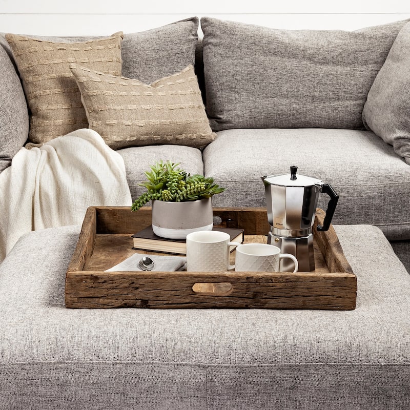 Carson Brown Reclaimed Wood Tray (Small)