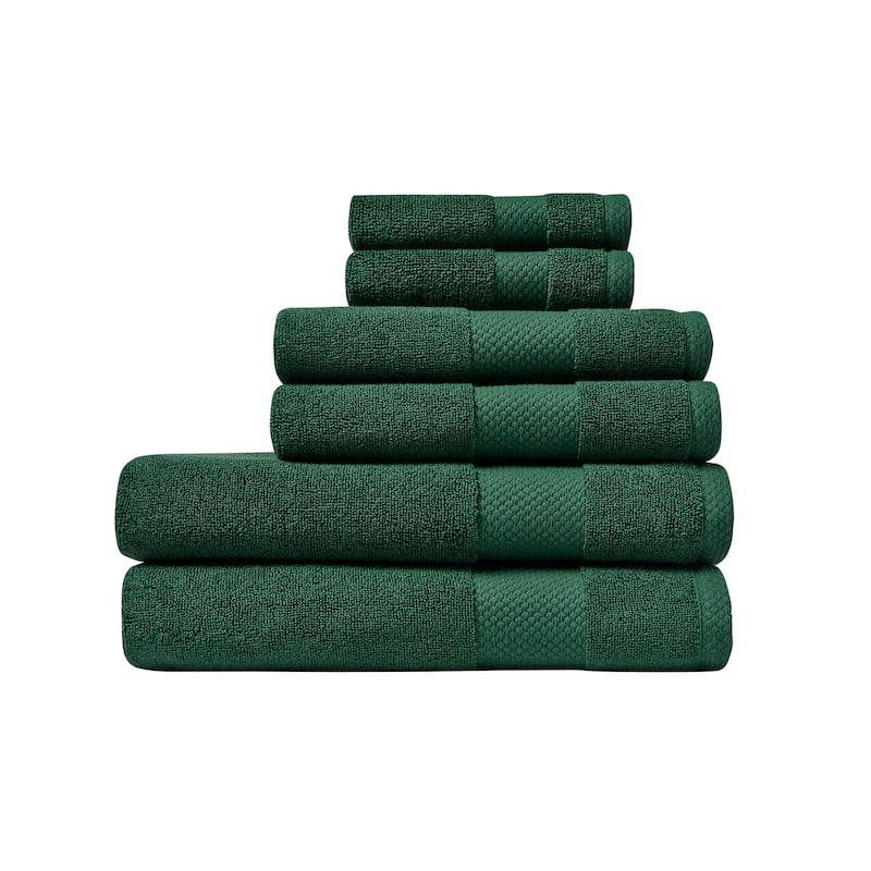 Lacoste Heritage Supima 100% Cotton 6 Piece Towel Set