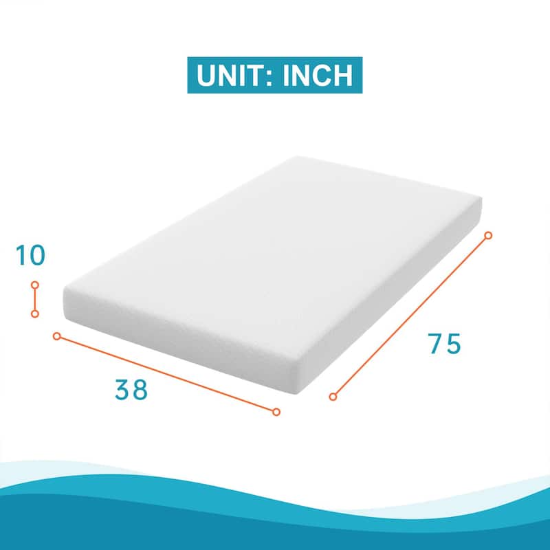 10 in. Gel-Infused Memory Foam Mattress