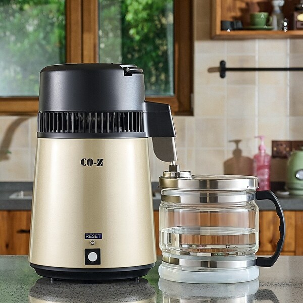 CO-Z 1.1 Gallon Countertop Water Distiller 750W Distilled Water