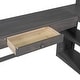 preview thumbnail 12 of 14, Contemporary Design Twin Size Loft Bed with U-shaped Desk, Drawers and Multiple Storage Shelves, Study or Leisure Space, Brown