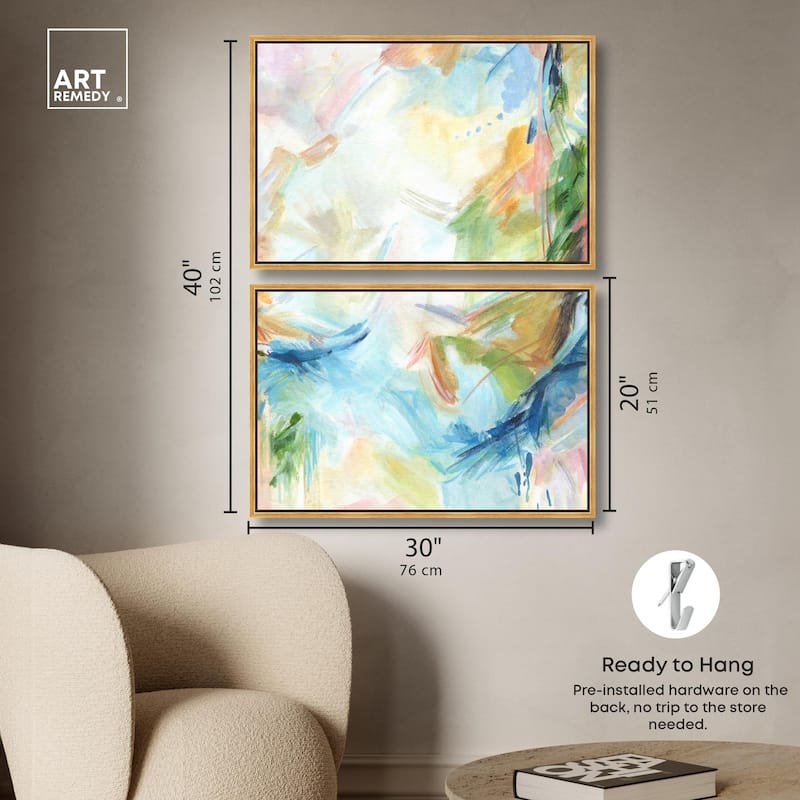 In the Beginning Canvas Set of 2 by Art Remedy
