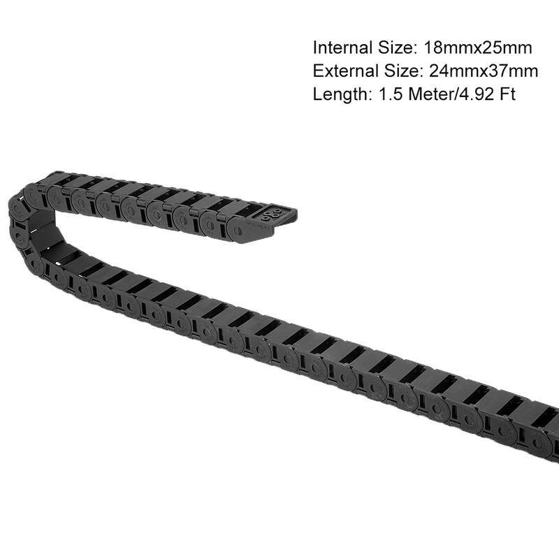 Drag Chain Cable Carrier Semi Enclosed with End Connectors R28 1.5M