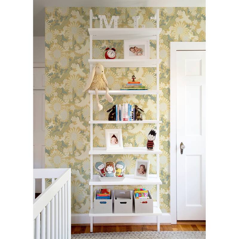 A-Street Prints Dromma Butter Songbirds and Sunflowers Wallpaper