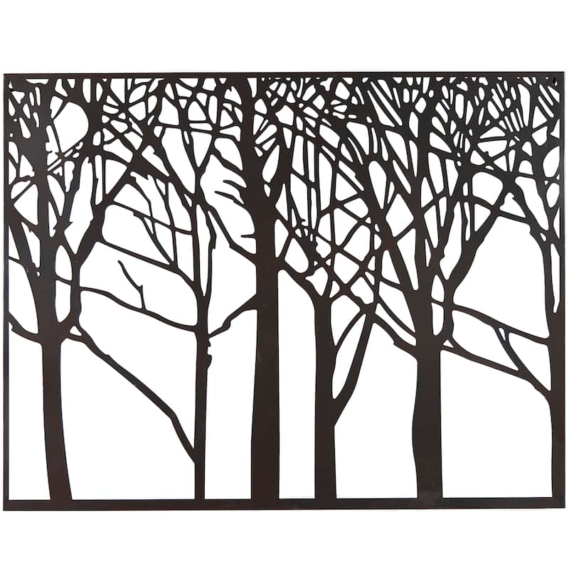 Metal Tree Wall Decor - Black - Roche River Decor