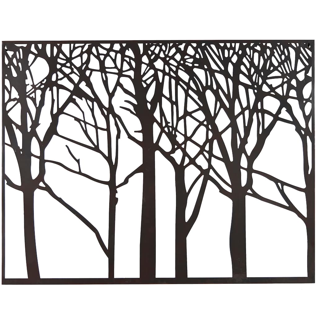 Metal Tree Wall Decor - Black - Roche River Decor