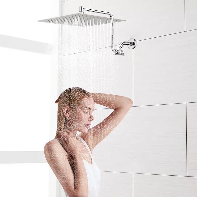 12 inch Adjustable Extension Arm High-pressure Rain Shower Head, Rain Fixed Shower Head