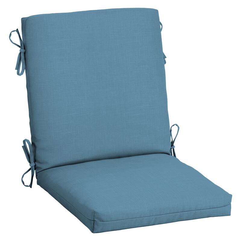 ARDEN Outdoor Midback Chair Cushion, 18 x 16.5 - French Blue Texture