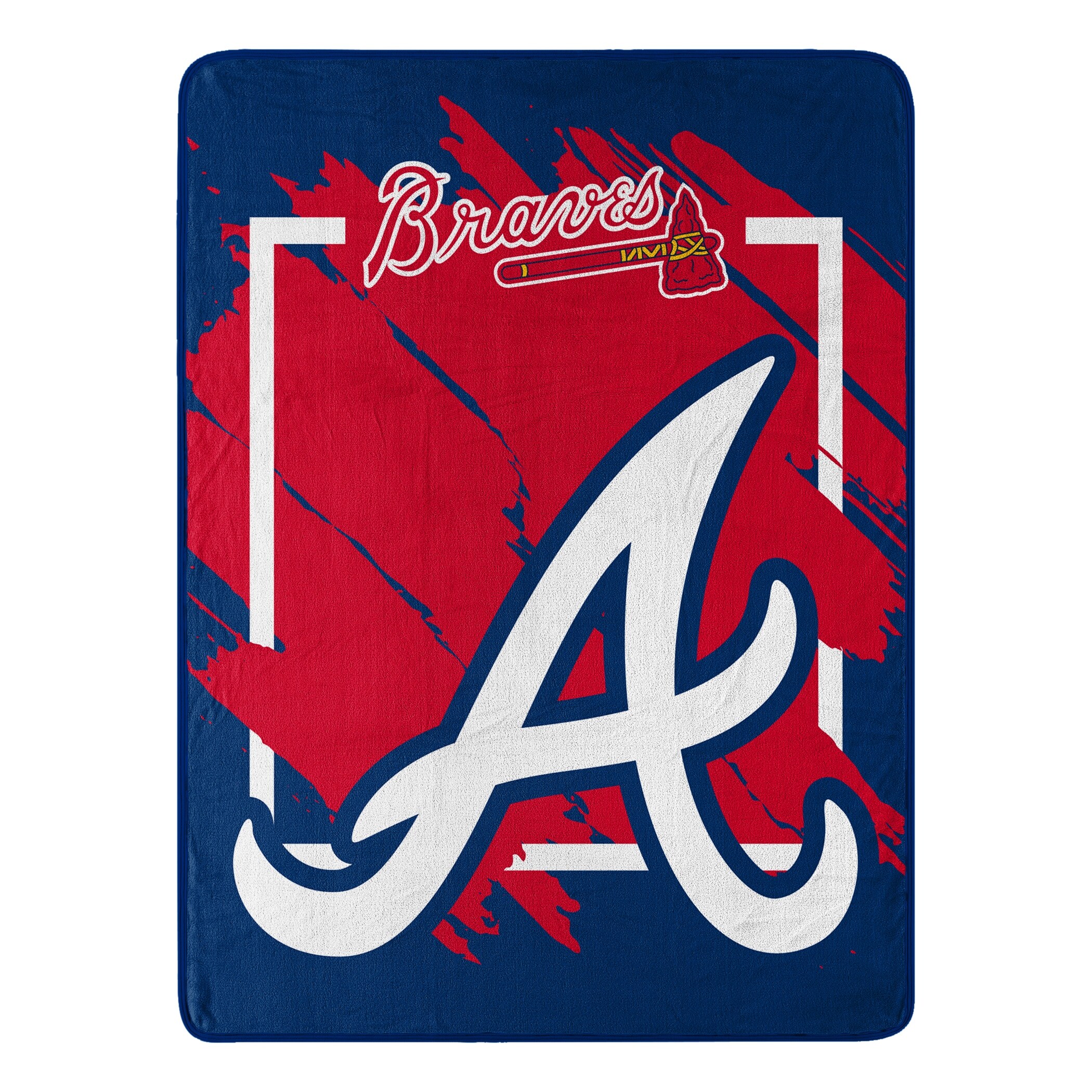 MLB Atlanta Braves Dimensional Micro Raschel Throw On Sale Bed