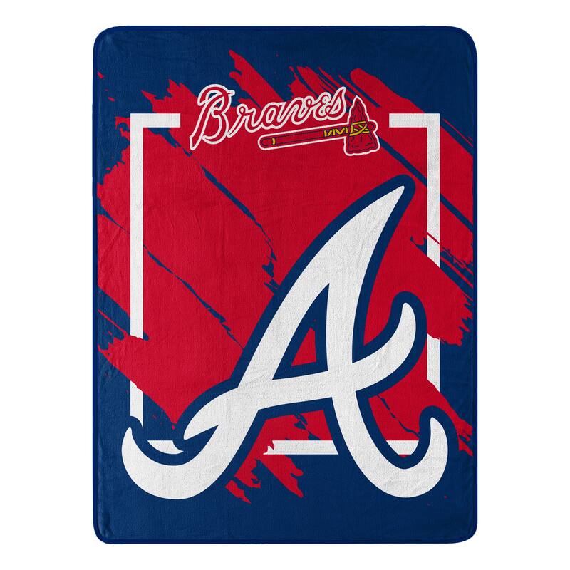 MLB Atlanta Braves Dimensional Micro Raschel Throw Blanket