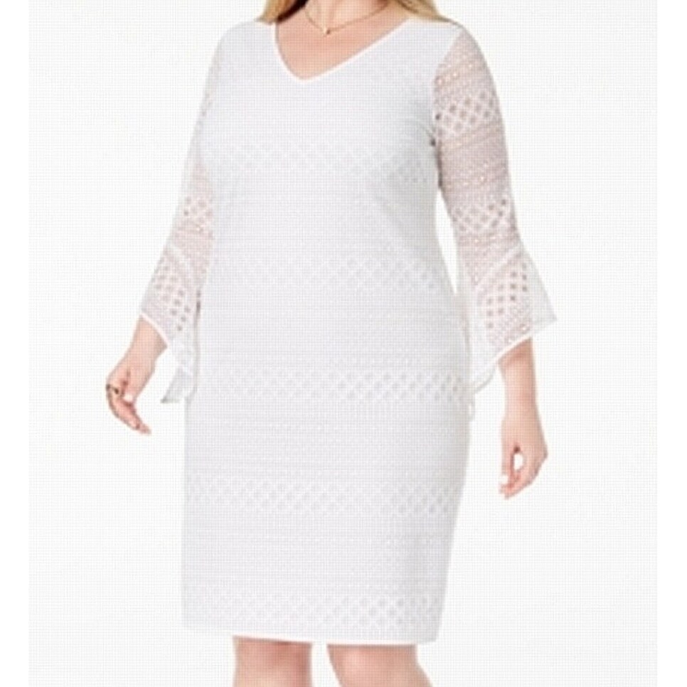 alfani white dress