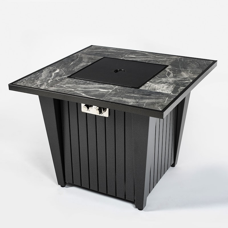 32inch Outdoor Square Propane Fire Pit Table