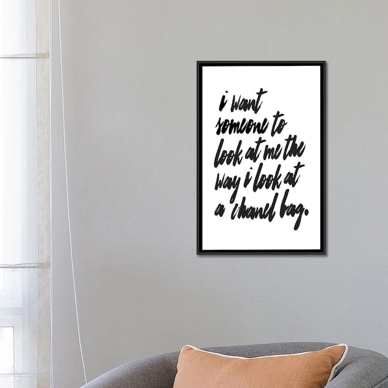 iCanvas "Chanel Bag" by Honeymoon Hotel Framed Canvas Print