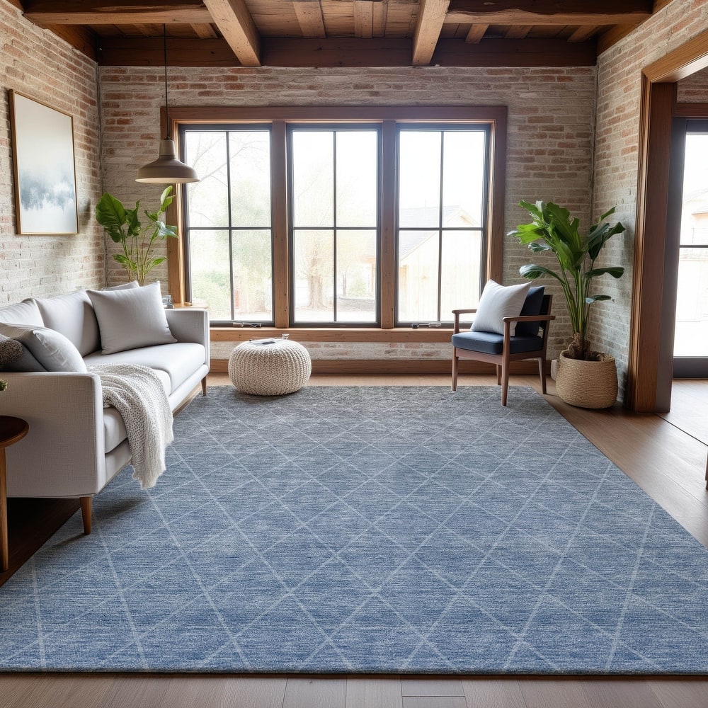 Premium Washable Super Soft Ombre Diamonds Mayfield Rug