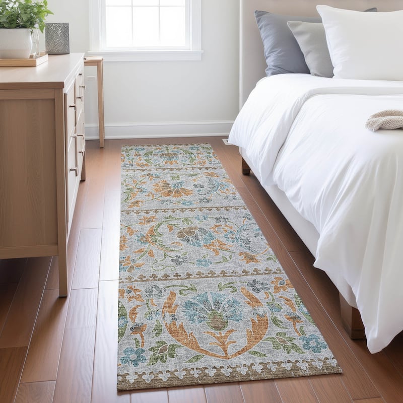 Machine Washable Indoor/ Outdoor Global Alix Chantille Rug