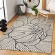 preview thumbnail 3 of 33, SAFAVIEH Handmade Metro Massom Abstract Floral Wool Rug 4' x 6' - Black/Ivory - Rectangle