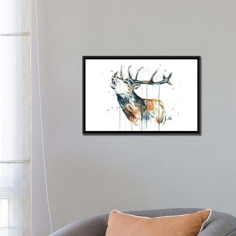 iCanvas "Elk Calling" by Lisa Whitehouse Framed Canvas Print