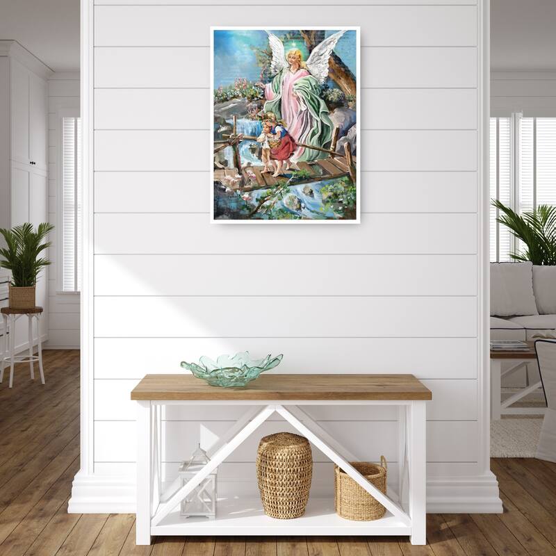 The Guardian Angel By Studio Arts Canvas Art Print