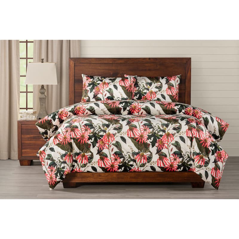 Smithsonian Classic Coneflowers Duvet Set