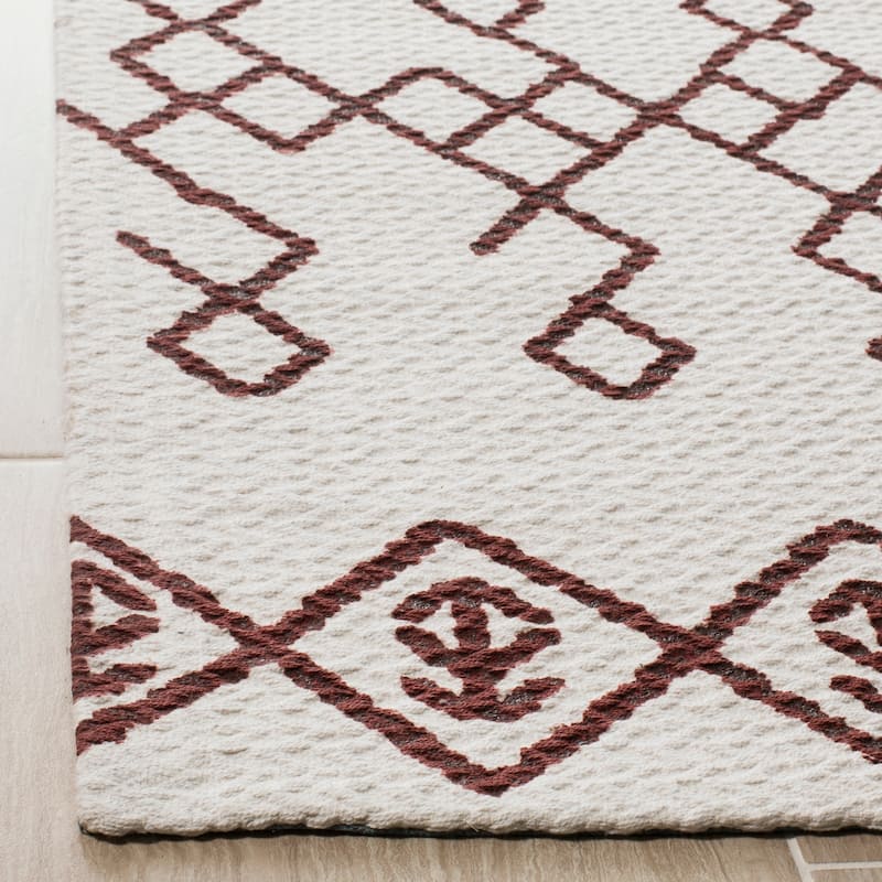 SAFAVIEH Handmade Cedar Brook Jowanka Modern Cotton Rug