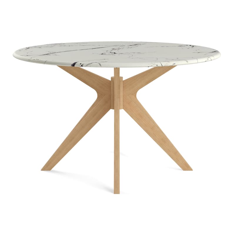 Elysian - 50" Round Faux Marble Dining Table