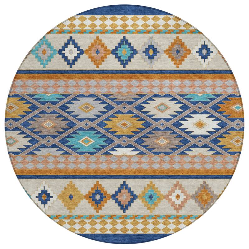 Machine Washable Indoor/ Outdoor Global Clemente Chantille Rug