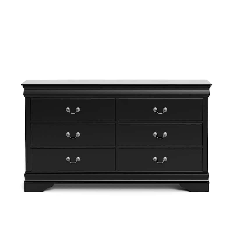 Furniture of America Devi Traditional 3-Piece Solid Wood Nightstand and Dresser Set