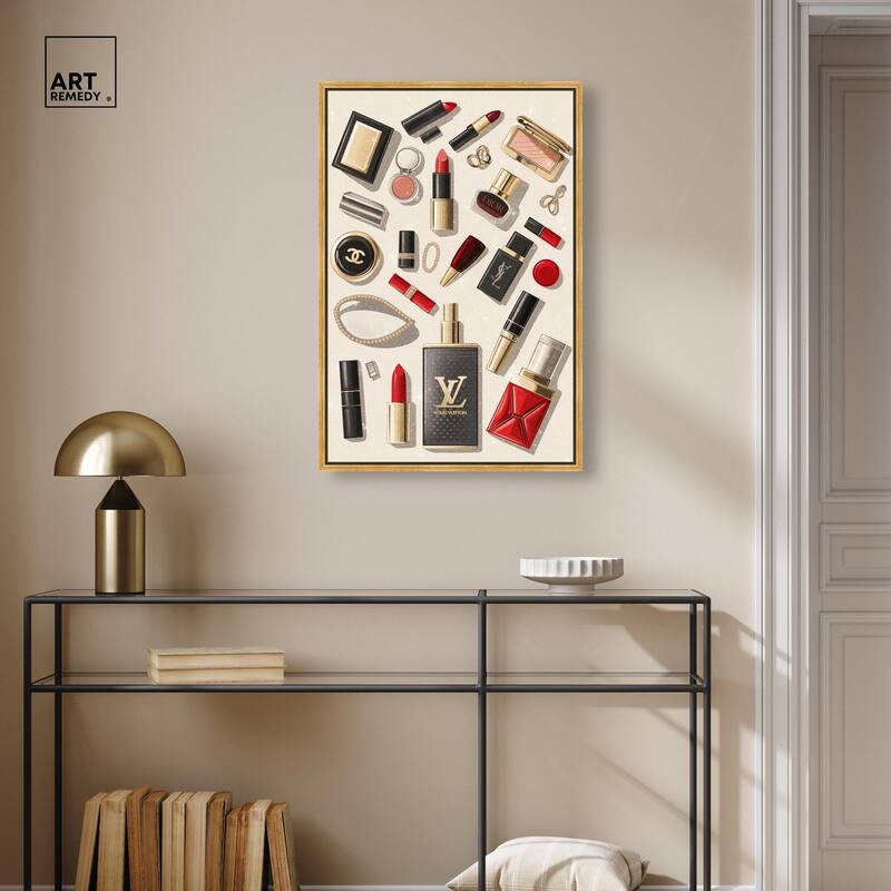 Luxury Makeup Collection Canvas by Art Remedy